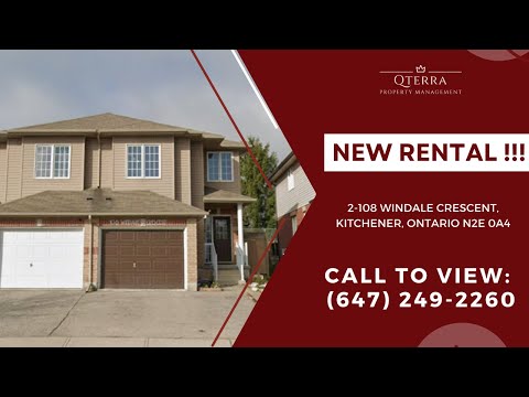 2-108 Windale Crescent, Kitchener, Ontario N2E 0A4 - Video 6 of 6