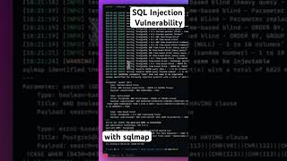 Find SQL Injection vulnerability with sqlmap