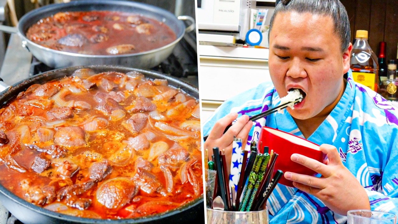 Chef-Level Skills👨‍🍳 Sumo Wrestlers Butcher 18 lbs of Meat & Cook a Full Italian Course🥩