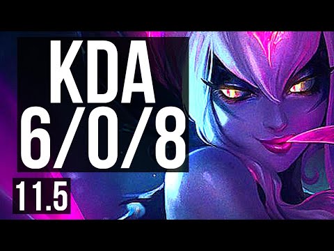EVELYNN vs MASTER YI (JUNGLE) | 6/0/8, 400+ games, Dominating | NA Diamond | v11.5
