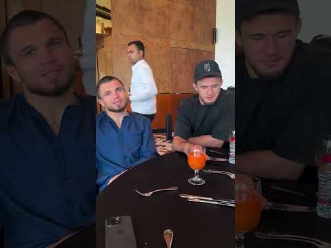 Umar Nurmagomedov and Usman Nurmagomedov with coach Javier's english lessons (via akajav)