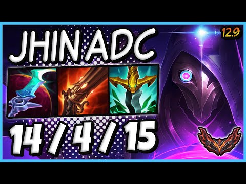 Jhin ADC vs Kalista / KR Grandmaster / Patch 12.9 / Season 12 [ 14 / 4 / 15 ] ✅