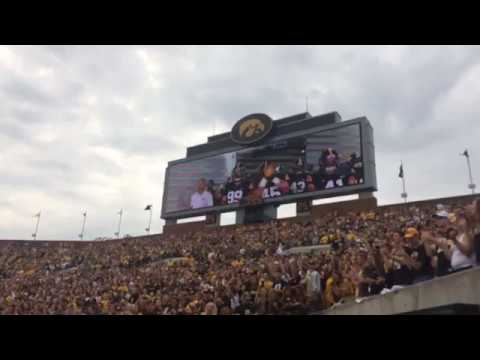 Iowa Hawkeyes “Back in Black” Swarm 9/2/17 vs Wyoming Cowboys (1st Game of 2017)