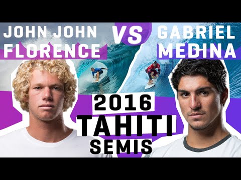John John Florence VS Gabriel Medina 2016 Billabong Pro Tahiti semifinals | FULL HEAT REPLAY