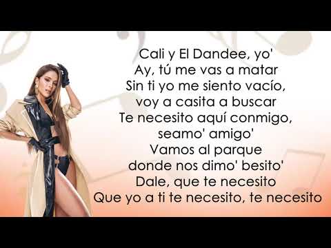 Greeicy, Joey Montana, Cali y El Dandee   Desesperado Letra Lyrics