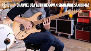 Video thumbnail for No Talking...Just Tones | Charvel USA Guthrie Govan Signature Model San Dimas Used by Peach Guitars
