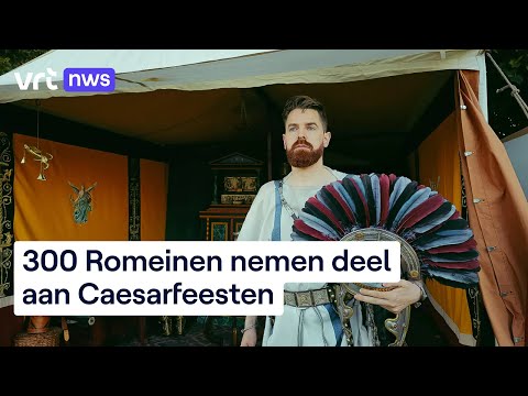 300 Romeinen veroveren om de 25 jaar Velzeke tijdens Caesarfeesten
