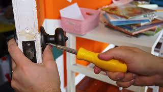 How to install a Door Knob! Beginners Guide