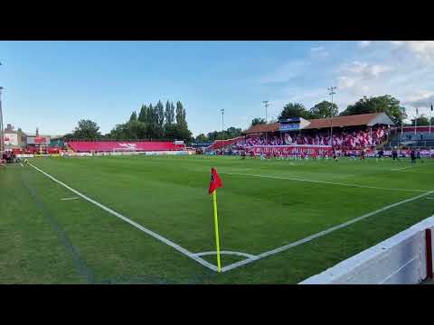 Shelbourne FC - Linfield 1-0 the players enters Tolka Park in the Champions League Qual. 09.07.2025