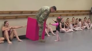 Soldier Surprises Daughter: I Love You Daddy!