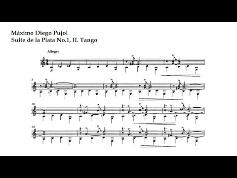 M. D. Pujol. Suite del Plata N1, II. Tango