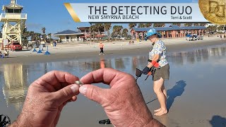 It's a Gucci Ring! What We Found Metal Detecting New Smyrna Beach Florida | The Detecting Duo
