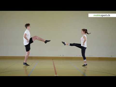 Der Rock’n’Roll Grundschritt (vereinfachte Form)