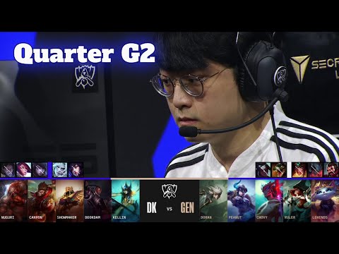 GEN vs DK - Game 2 | Quarter Finals LoL Worlds 2022 | Gen.G vs DAMWON Kia - G2 full game