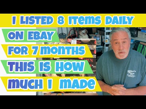 I listed 8 Items Daily on Ebay and Made This much in 7 months
