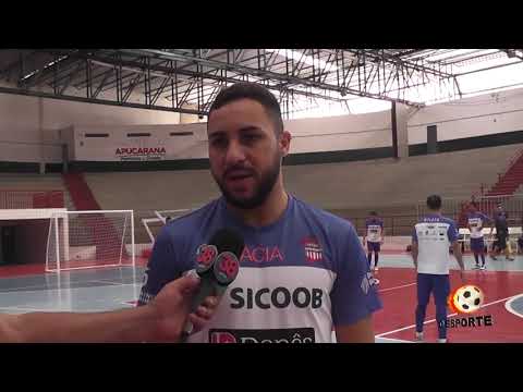 FIXO BRUNO APUCARANA FUTSAL FALA SOBRE A VITÓRIA DA EQUIPE NO PARANAENSE SÉRIE PRATA