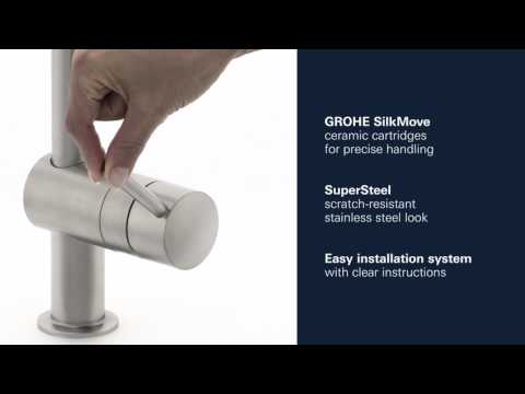 Single-Handle Pull Down Kitchen Faucet Dual Spray 1.75 GPM with Touch Technology // SUPERSTEEL INFINITYFINISH // YouTube Video
