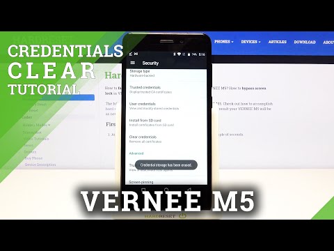 How to Easily Clear Credentials on VERNEE M5 –  Delete Certificates