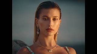 Hailey Baldwin for Versace Dylan Turquoise Fragrance Campaign