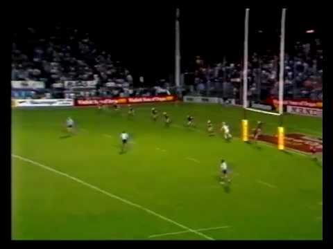 Wally Lewis' BIG Goal Line Drop Out - 1989