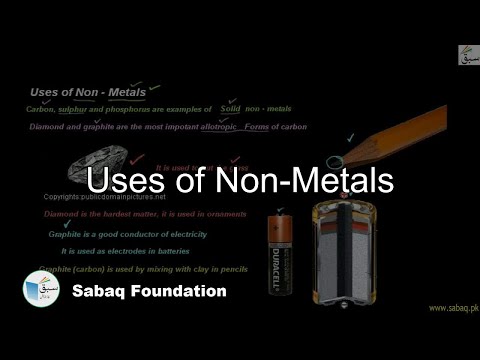 Uses of Non-Metals, General Science Lecture | Sabaq.pk