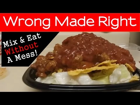 [Easy Peasy] How to Mix a Salad: Wendy's Taco Salad - No Mess Salad Shaker | The Mouth Episode