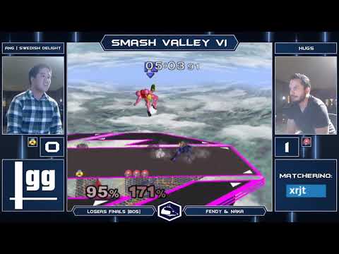 Smash Valley VI Melee Singles - RNG | Swedish Delight (Sheik) vs HugS (Samus) - Losers Finals