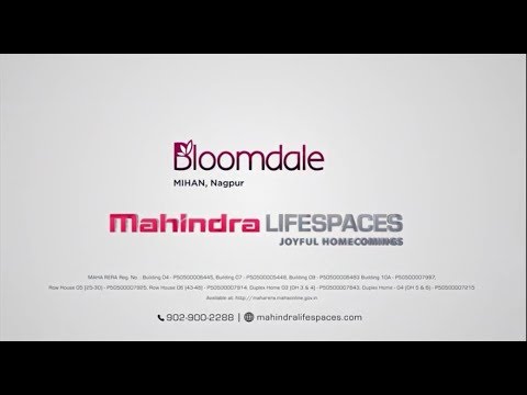 Mahindra Bloomdale brings you an unparalleled level of modern living and a promise of the Mahindra quality and assurance. It is located in Mihan, a budding destination in Nagpur with close proximity to leading IT companies, hotels, cricket stadium and an international school. The project offers spacious apartments, row-houses and duplex homes along with amenities like playgrounds, clubhouse with a swimming pool, gym and more.