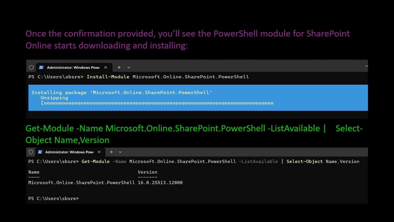 How to Install the SharePoint Online PowerShell Module