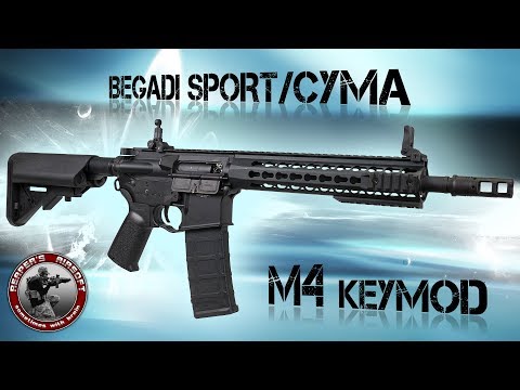 [Review] Begadi Sport/Cyma M4 Keymod Gen.2 - SAEG 6mm Airsoft/Softair - 4K UHD