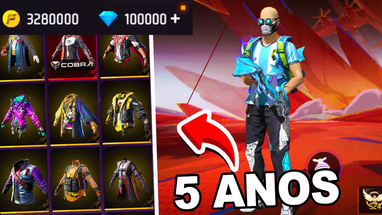 Entrei na Minha CONTA do Free Fire Depois de ANOS e…