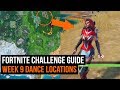 Dance between ice sculptures, dinosaurs and hot springs - Fortnite week 9 challenge