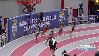 Favour Ofili 60-meter with a 7.18 seconds! #60m #ncaa #secchampionship #shorts #short