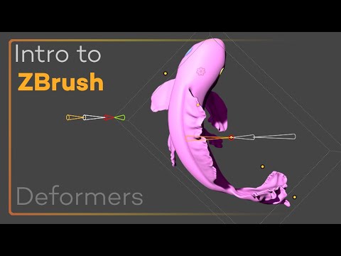 Intro to ZBrush 050 - Gizmo Deformers for quick results and modifying your shapes with precision!