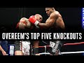 Alistair Overeem S Top Five Kickboxing KO S