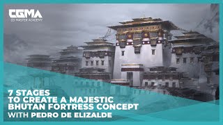 7 Stages to Create a Majestic Bhutan Fortress Concept | Pedro De Elizalde