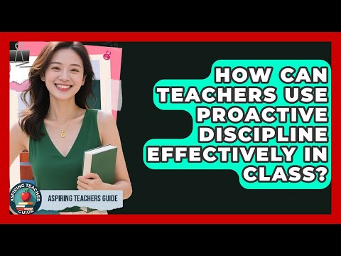 How Can Teachers Use Proactive Discipline Effectively In Class? - Aspiring Teacher Guide