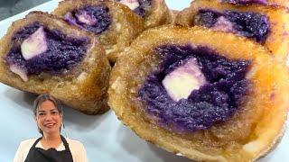 Ube lovers! Another mouth watering pinoy dessert - CASSAVA UBE ROLL