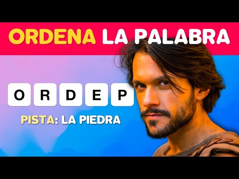 JUEGO DE PALABRAS BÍBLICAS | ORDENA LAS LETRAS | PREGUNTAS DE LA BIBLIA