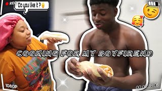 Bouji Diary: Season 1, Cooking for my boyfriend for the first time *He loved It* #vlog  #black