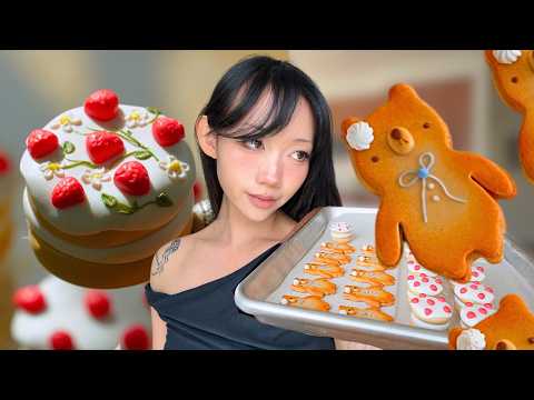 BEING CREATIVE AGAIN 🍰 Sculpting 100 Mini Cakes for Charity! Ep. 1