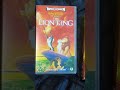 The Lion King Vhs Dvd