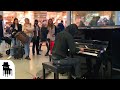 Skateboarder In Hoodie Amazes Public With Sublime Piano Music