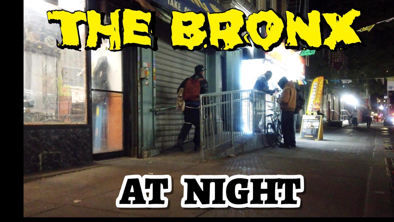EXPLORING NEW YORK' S CONCRETE JUNGLE AT NIGHT / SOUTH BRONX NY