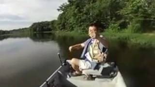 preview picture of video 'patric large mouth bass burke lake fishing boating fairfax county va'