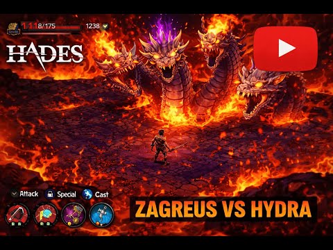 Epic Hydra Boss Fight 🔥 | Hades Roguelike Gameplay