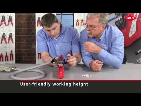 KNIPEX eCrimp Electromechanical Crimp System Pliers For exchangeable crimping dies video