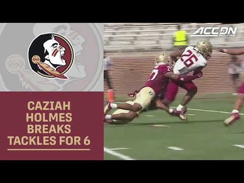FSU's Caziah Holmes' Spectacular 20-Yard Score