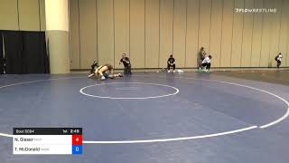 79 Kg Prelims Noah Glaser Panther Wrestling Club RTC Vs Tristan McDonald Hawkeye Wrestling Club
