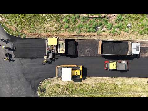 Pavimentação asfáltica em Teresópolis de Goiás | Vista de drone | Tulsa Construtora